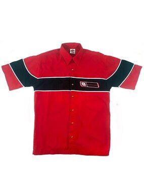 NASCAR Dale Earnhardt Jr #8 Budweiser Pit Crew/Mechanic Shirt Vintage Y2K Size L